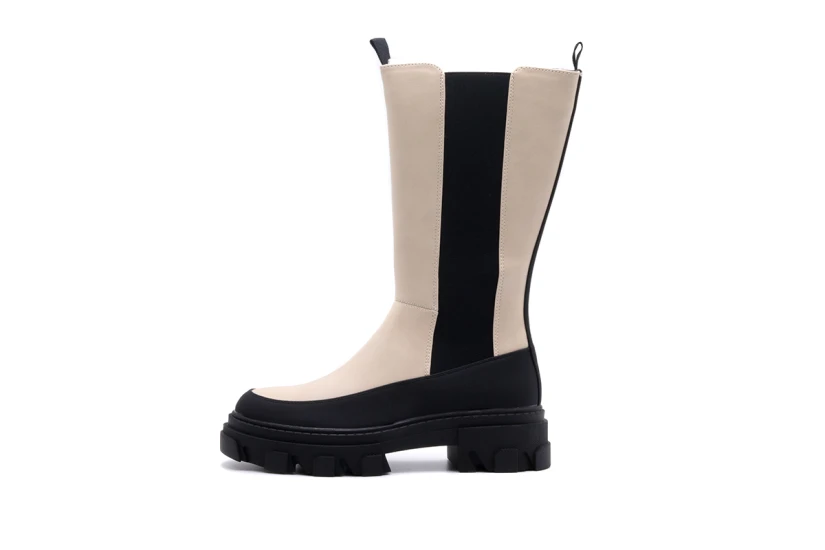 Only Tola-7 Tall Pu Chunky Boot (15271827 BELGE)