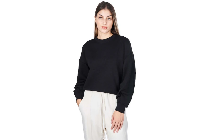 Only Onlann L-S Open Back O-Neck Swt Μπλούζα Με Λαιμόκοψη (15272496 BLACK)
