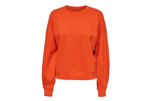 Only Onlann L-S Open Back O-Neck Swt (15272496 ORANGE)