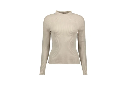 Only Onlrachella L-S High Neck Pullover Knt Μπλούζα Πλεκτή (15272596 PUMICE STONE)