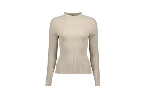 Only Onlrachella L-S High Neck Pullover Knt Μπλούζα Πλεκτή (15272596 PUMICE STONE)