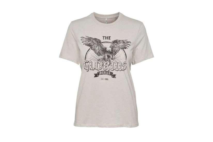 Only Onlvinnie Reg S-S Eagle Top Box Jrs T-Shirt (15274782 MOONBEAM)