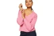 Only Onlallie Life Ls V-Neck Pullover Knt Μπλούζα Πλεκτή (15274969 AZALEA PINK)