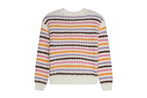 Only Onlhaley L-S Stripe Pullover Knt Μπλούζα Πλεκτή (15277228 CLOUD DANCER-POTTING)
