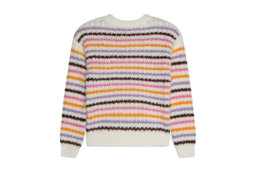 Only Onlhaley L-S Stripe Pullover Knt Μπλούζα Πλεκτή (15277228 CLOUD DANCER-POTTING)