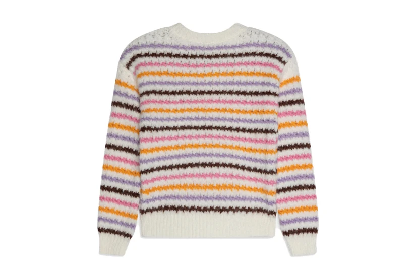 Only Onlhaley L-S Stripe Pullover Knt Μπλούζα Πλεκτή (15277228 CLOUD DANCER-POTTING)
