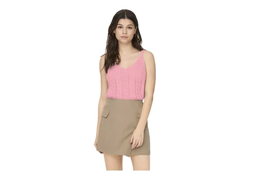 Only Onllyzet Life Sl Μπλούζα Αμάνικη Γυναικεία (15277573 CANDY PINK)