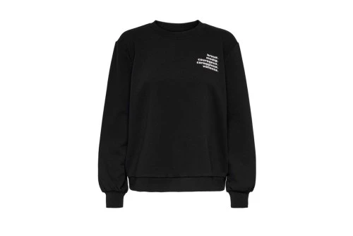 Only Word L-S O-Neck Box Swt Μπλούζα Με Λαιμόκοψη (15279833 BLACK-BRAVE)