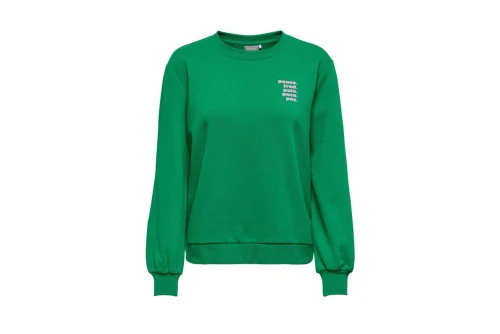 Only Onlword L-S O-Neck Box Swt Μπλούζα Με Λαιμόκοψη (15279833 JOLLY GREEN-PEACE)