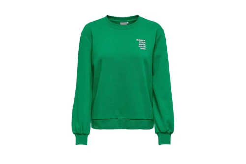 Only Onlword L-S O-Neck Box Swt Μπλούζα Με Λαιμόκοψη (15279833 JOLLY GREEN-PEACE)