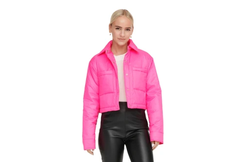 Only Onlcassidy Short Μπουφάν Puffer Γυναικείο (15285354 SANGRIA SUNSET)
