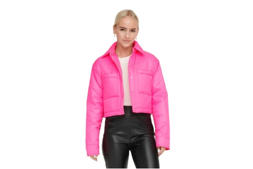 Only Onlcassidy Short Μπουφάν Puffer Γυναικείο (15285354 SANGRIA SUNSET)