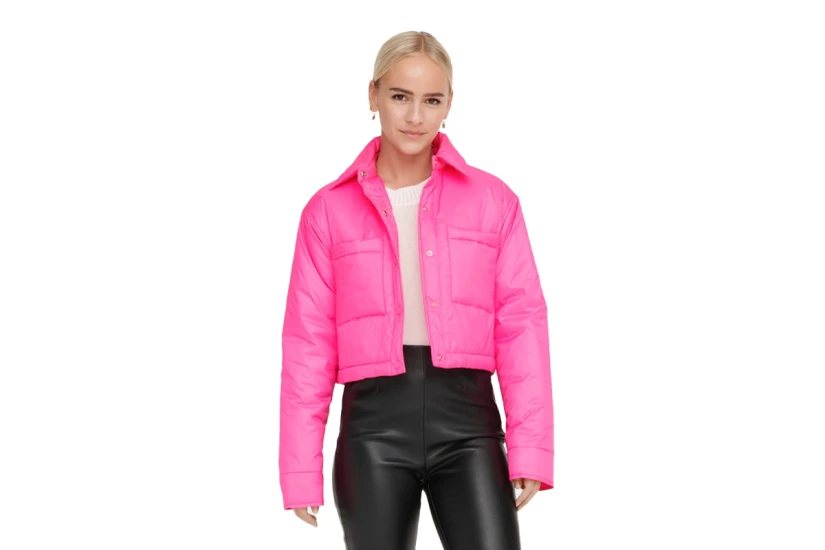 Only Onlcassidy Γυναικείο Μπουφάν Puffer Φούξια