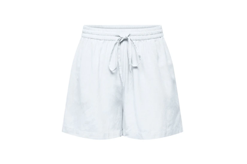 Only Onlwillow Γυναικείο Casual Λινό Σορτς Λευκό