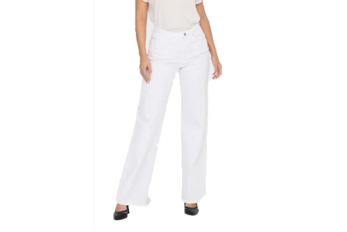 Only Onljuicy Hw Rea Noos Παντελόνι Τζιν Γυναικείο (15288219 WHITE)