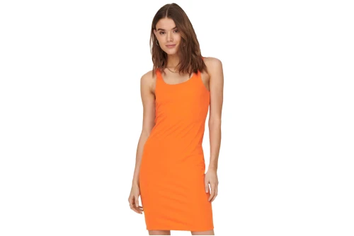 Only Onlvenia S-L Dress Jrs Φόρεμα Mini Γυναικείο (15289553 ORANGE PEEL)