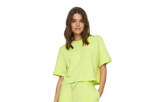 Only Onlsasja S-S Top Box Ub Swt Crop Top Κοντομάνικο Γυναικείο (15293691 SUNNY LIME-DRIVE)