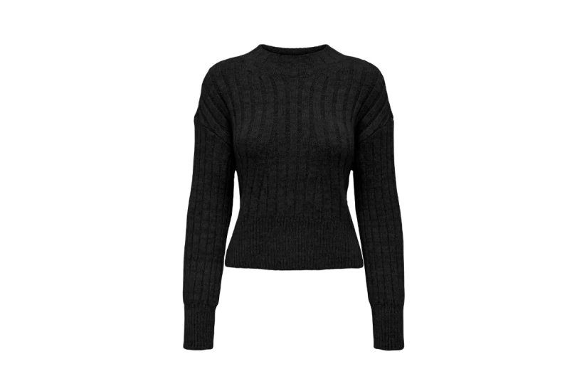 Only Onlagnes Ls Rib Highneck Cc Knt Μπλούζα Πλεκτή Γυναικεία 