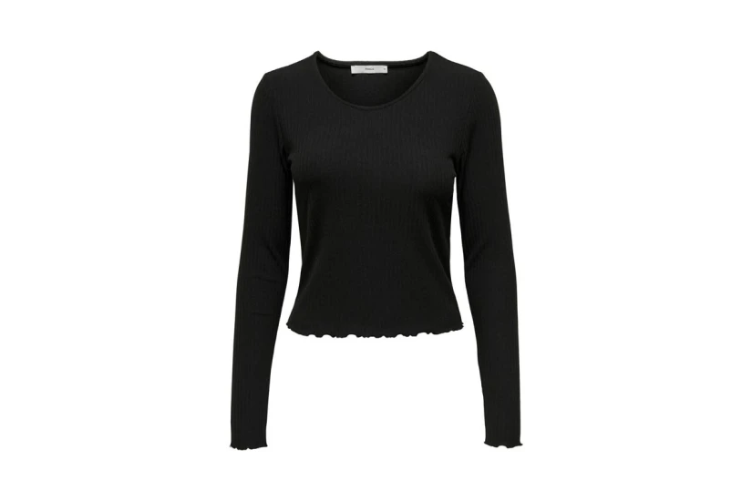 Only Onlemma Ls O-Neck Short Top Jrs Μπλούζα Με Λαιμόκοψη Γυναικείο 