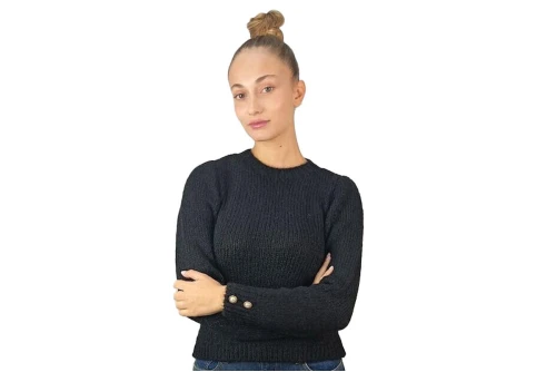 Only Onlkimmy Ls Oneck Knt Πουλόβερ Γυναικείο (15302176 BLACK)