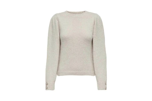 Only Onlkimmy Ls Oneck Knt Πουλόβερ Γυναικείο (15302176 IRISH CREAM-MELANGE)