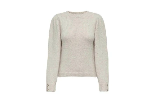Only Onlkimmy Ls Oneck Knt Πουλόβερ Γυναικείο (15302176 IRISH CREAM-MELANGE)