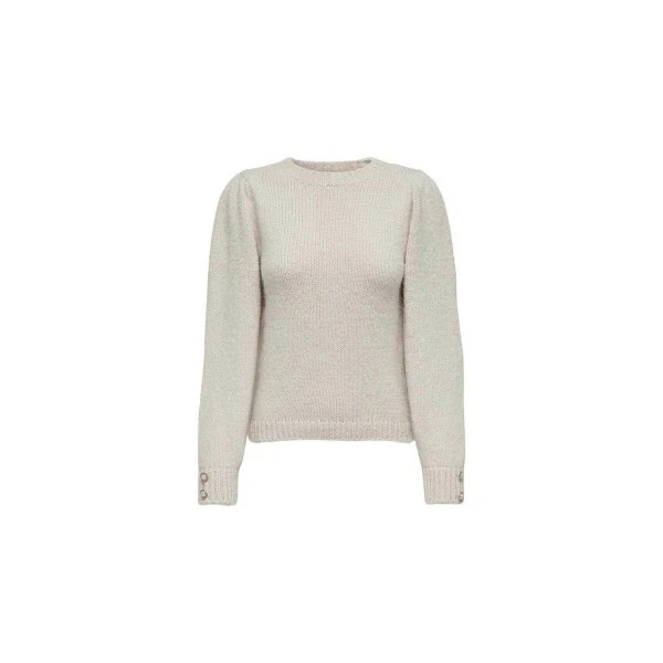 Only Onlkimmy Ls Oneck Knt Πουλόβερ Γυναικείο (15302176 IRISH CREAM-MELANGE)