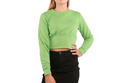 Only Onloline L-S Swt Crop Top Μακρυμάνικο Γυναικείο (15303830 PEPPERMINT)