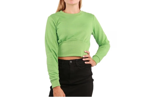 Only Onloline L-S Swt Crop Top Μακρυμάνικο Γυναικείο (15303830 PEPPERMINT)