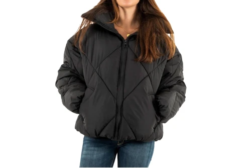 Only Onlnewtamara Short Quilted Cc Otw Μπουφάν Puffer Γυναικείο (15304777 BLACK)