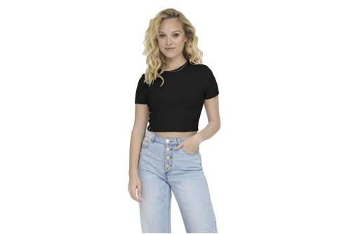 Only Onlbetty Ss Crop Top Κοντομάνικο Γυναικείο (15311891 BLACK)