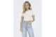 Only Betty Γυναικείο Κοντομάνικο Cropped T-Shirt Λευκό