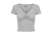 Only Βetty Γυναικείο Κοντομάνικο T-Shirt Γκρι