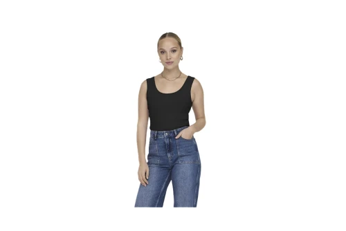 Only Onleasy S-L  Jrs Μπλούζα Αμάνικη Γυναικεία (15315571 BLACK)