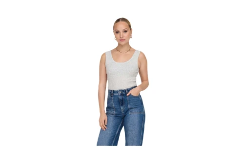 Only Onleasy S-L Tank Top Jrs Μπλούζα Αμάνικη (15315571 LIGHT GREY MELANGE)