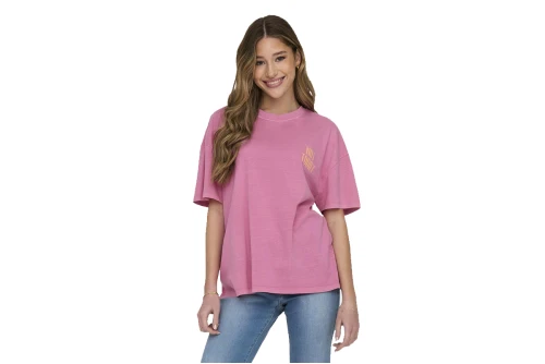Only Onlrilly Ss T-Shirt Γυναικείο (15316994 STRAWBERRY MOON-NOT)