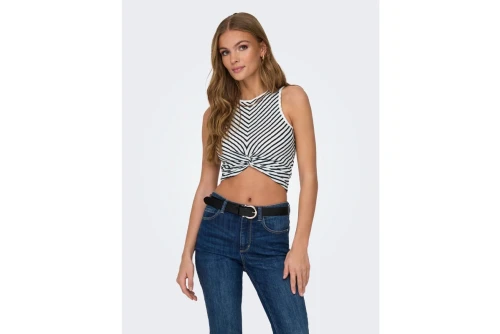 Only Onlsandy Crop Top Αμάνικο Γυναικείο (15319507 BLACK-CLOUD DANC)