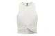 Only Sandy Γυναικείο Αμάνικο Crop Top Λευκό