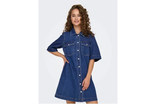 Only Onlbelle Φόρεμα Mini Γυναικείο (15324384 DARK BLUE DENIM)