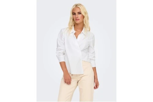 Only Onlkaia Life Ls Wrap Πουκάμισο Μακρυμάνικο Γυναικείο (15340153 BRIGHT WHITE)