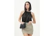 Only Lerin Life Γυναικείο Αμάνικο Crop Top Μαύρο