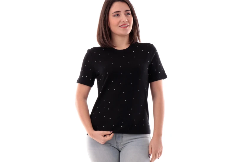 Only Globe Life Γυναικείο Κοντομάνικο T-Shirt Μαύρο