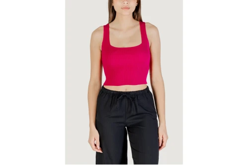 Only Onltatianna Sl Cropped Μπλούζα Αμάνικη Γυναικεία (15344407 FUCHSIA FEDORA)
