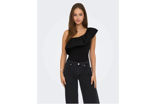 Only Onlsoffy One Shoulder Μπλούζα Αμάνικη Γυναικεία (15346901 BLACK)