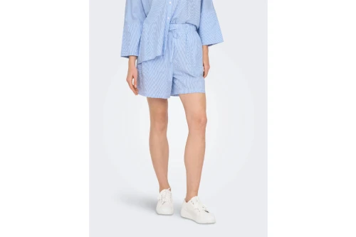 Only Onlaugusta Σορτς Casual Γυναικείο (15347659 CLOUD DANCER-BLUE STR)