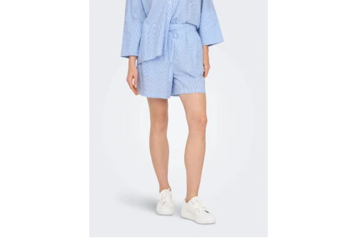 Only Onlaugusta Σορτς Casual Γυναικείο (15347659 CLOUD DANCER-BLUE STR)