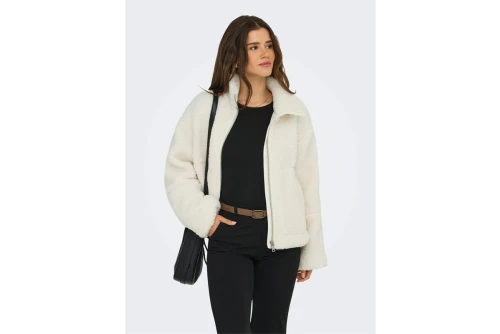 Only Onlaspen Μπουφάν Sherpa Γυναικείο (15349400 CLOUD DANCER)