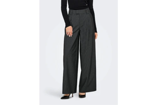 Only Onlnisa Wide Leg Fit Tailored Παντελόνι Casual Γυναικείο (15351120 DARK GREY MELAN)