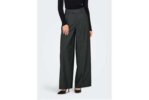 Only Onlnisa Wide Leg Fit Tailored Παντελόνι Casual Γυναικείο (15351120 DARK GREY MELAN)