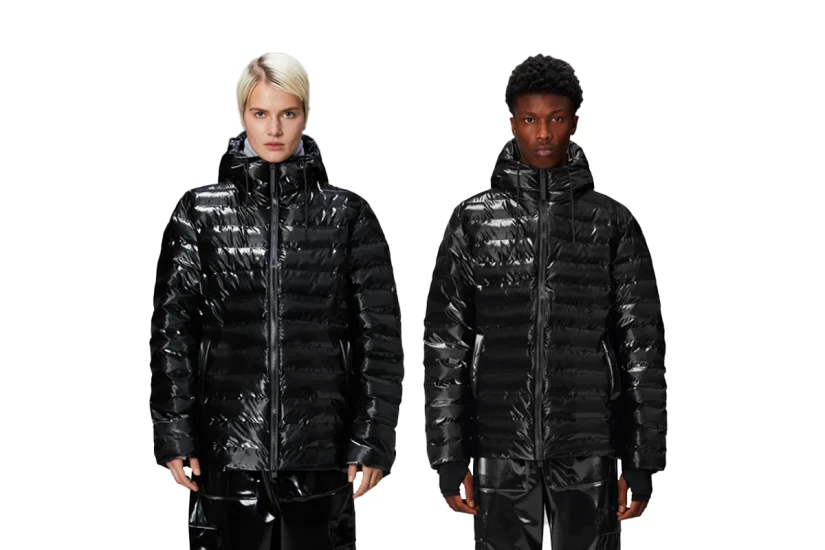 Rains Lohja Unisex Puffer Μπουφάν Μαύρο